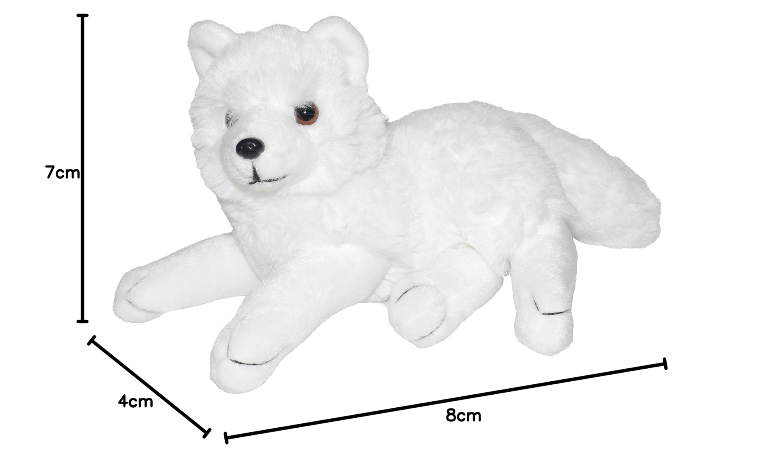 Wild Republic Arctic Fox Plush, Stuffed Animal, Plush Toy, Gifts